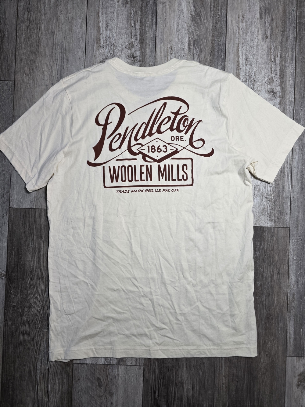 Pendleton Men's Boot Barn Exclusive Script Logo Short Sleeve Graphic Shirt Sz Lg